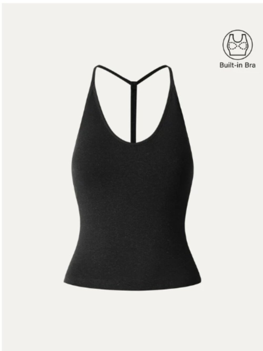 OGL Soft Linen Luxe V-neck T-back Airy Bra Tank
